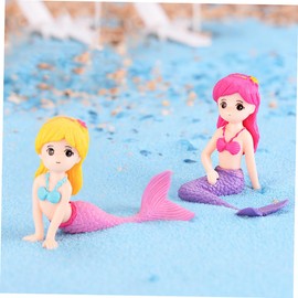 FOMIYES Artificial Plant Decor for Aquarium Mermaid Shape PVC Ornaments Fish Tank Accessories Random Style