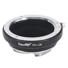 Haoge レンズマウントアダプター Pentax K PK マウントレンズからLeica M LMマウントカメラ用 M240、M240P、M262、M3、M2、M1、M4、M5、CL、M6、MP、M7、M8、M9、M9-P、Mモノクロ、M-E、M、MM-P、M10、M-Aなど。