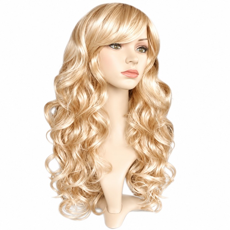 Long Wavy Blonde Wig for Cosplay & Parties – 22in