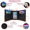 MOIRENTO, Trifold Wallet, RFID Blocking, 6 Credit Card Slots, Slim