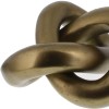 Homeroots 5" Brass Gold Metal Knot Sculpture