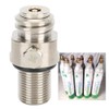 Electroplating Silver M18x1.5 TR21-4 Thread Soda Cylinder Valve Soda Accessories