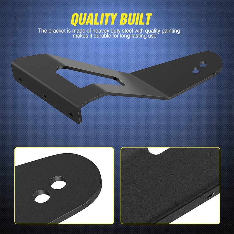 Nilight 2PCS 52 inch Curved LED Light Bar Bracket at