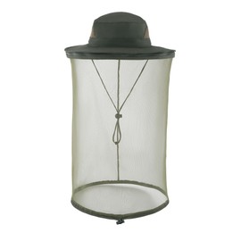 Faletony Mosquito Head Net Mesh Hat Mosquito Net Hat Mosquito Hat Bush Hat Fishing Hat Sun Hat Mosquito Protection UV Protection Safari Mosquito Net Hat for Men and Women, Army Green