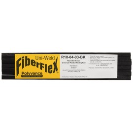 FiberFlex Plastic Welding Rod, Flat Ribbon, 30 ft., Black