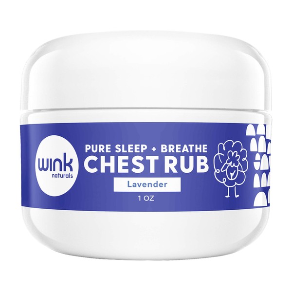 Wink Natural Rest and Breathe Chest Rub - Contains Essential Oils to Help with Sinus Relief