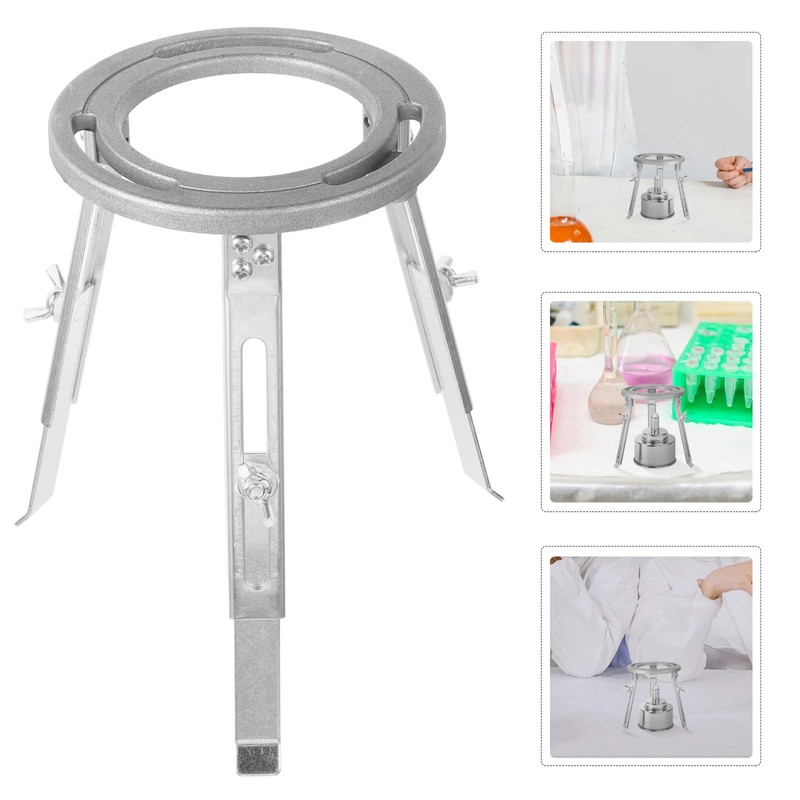 iplusmile Lamp Lab Tripod Stand Adjustable Height Lab Bunsen Burner