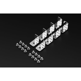GuineaLoft™ L2 Bracket Set - 2-Hole L-Shaped Bracket Set w/ 8 Brackets and 16 Screws - Guinea Loft Exclusive