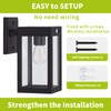 MDENLT 2 Pack Solar Porch Lights Outdoor,Solar Wall Lights with