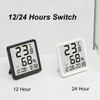 Lancoon Digital Thermohygrometer LCD Small Alarm Clock with Temperature Humidity