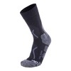 UYN Men's Trekking Cool Merino Sock, Black/Grey Melange, 45-47 EU