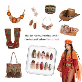 XGV Handmade Sheer Nude Base with 3D White Floral Design & Pearl Accents - Reusable Acrylic French Tip