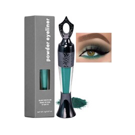 MIESCHER Powder Eyeliner, Multi-Use Eyeliner Powder Long-Wearing & Smudge-Proof Intense Color Easy To Apply, Gentle & Skin-Friendly Formula, Smoothly Outlines The Eye-Liner For Women, #04 Green