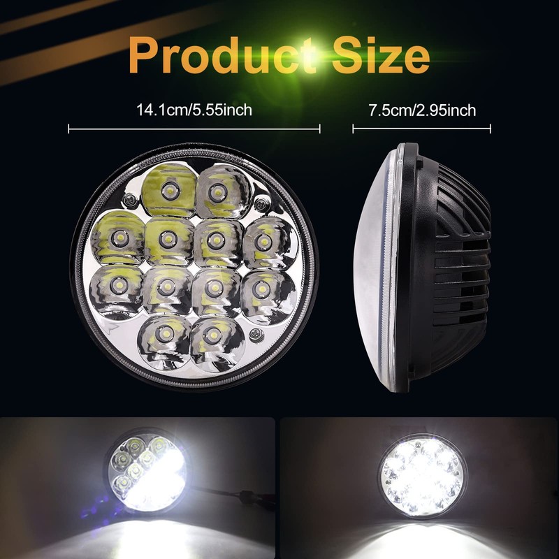 NWpangu H5006 Led Spotlight, 5.75" 5-3/4" Round LED Unity Spotlight,