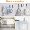 MOROBOR Elliptical Foldable Wall Hook, Zinc Alloy Foldable Invisible Non-Slip