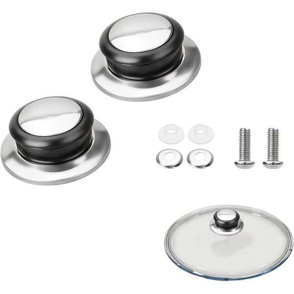 Pot Lid Knob, 2 Pack Cookware Lids, Saucepan Handles, Crock