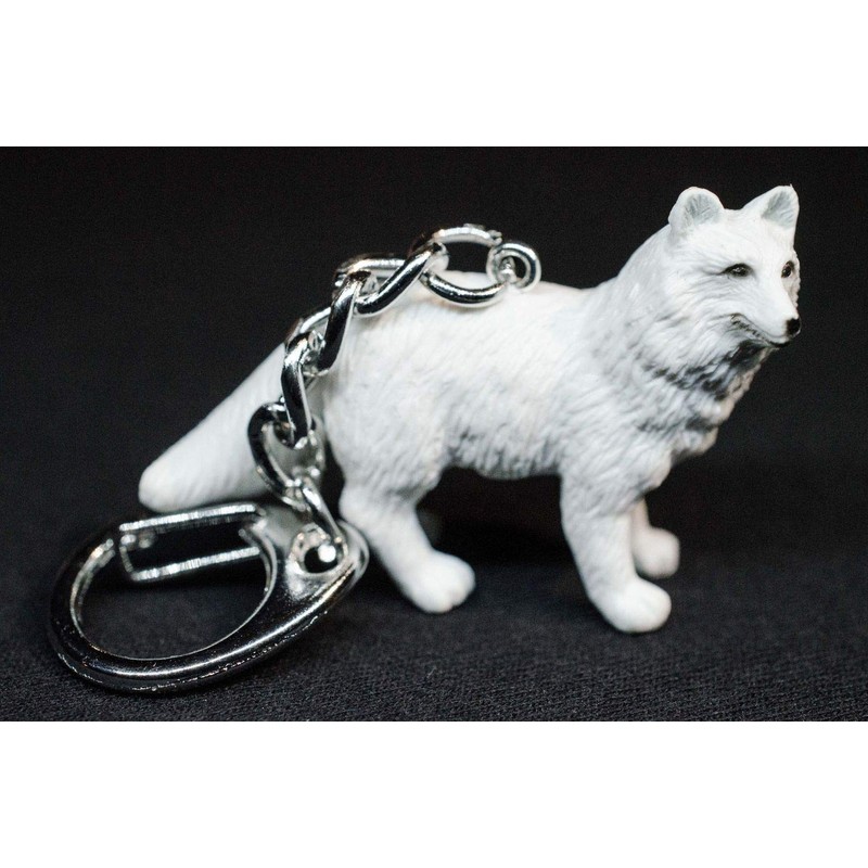 Polar Fox Fox Key Chain Mini Pendant Key Ring