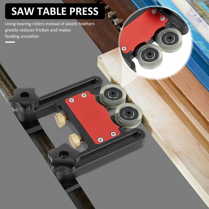 KNFFSAAJL Bearing Stock Roller Aluminum Alloy Table Saw Push Block