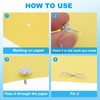 PATIKIL Brads Paper Fasteners, 100 Pcs Mini Metal Snowflake Pastel