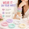 Tangdira Spiral Hair Bobbles Set of 5 Waterproof for Women