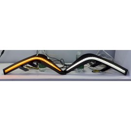 Vektoris 1 Set of Upgraded LED Fog Light for Toyota Camry LE XLE 2024 2025-3 Color Front Bumper Fog Lamp with White DRL Daytime Running Light & Amber Sequential Turn Signal Light & Blue Lamp