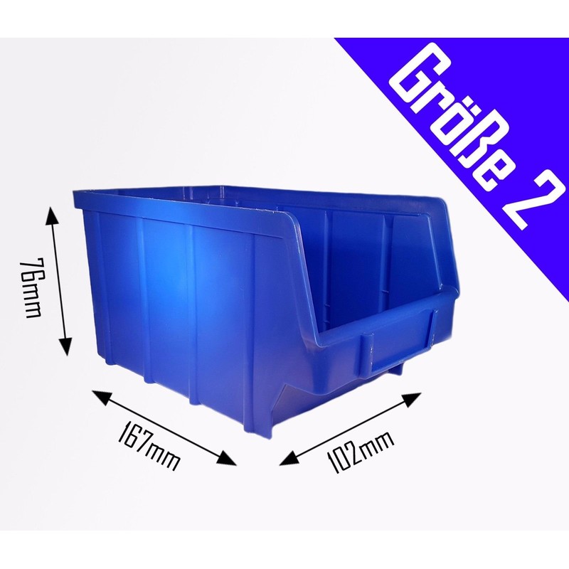 Pack of 80 Stacking Boxes - Blue - Size 2