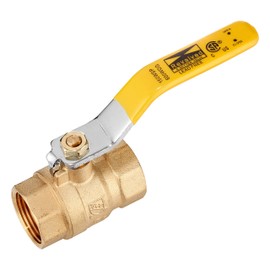REVALVED Full Port 1 in. Brass Ball Valve – Lead-Free Brass Valve, Female Threaded NPT Connector – Max Pressure, 150 PSI WSP / 600 PSI WOG - 1 inch, 1 Pack