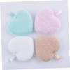 minkissy Luxurious Soft Makeup Removal Pads Pack Face Cleaning Heart