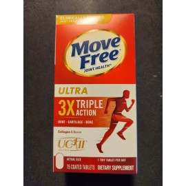 Move Free Joint Health Ultra Triple Action Cartilage Bones 75 pills expire 2/28