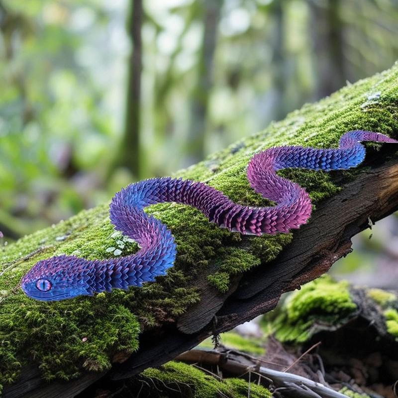 3D Printed Animals Snake Set of 3, 3D Printed Fidget