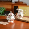 Agyiuns Sugar and Creamer Set Ceramic, Creamer Pitcher and Sugar