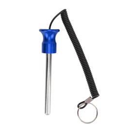 Gym Weight Stack Pin with Lanyard Enhanced Security Selector Lock Pin Gym Accessory for Workout Fitness Exercise Blue 10mm 100mm