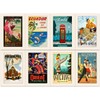 40 Vintage Travel Postcards with 40 Different Designs on the