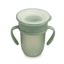 nouka All Around Cup | Leak Proof and Easy Grip | Removable Handles | Moss