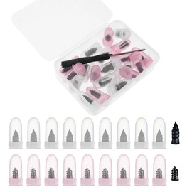 20 Pieces Vacuum Tyre Repair Kit, Rubber Tire Repair Kit, Coiled Rubber Nails, Includes Screwdriver, for Cars, Motorcycles, Trucks and Bicycles (10S+10L)