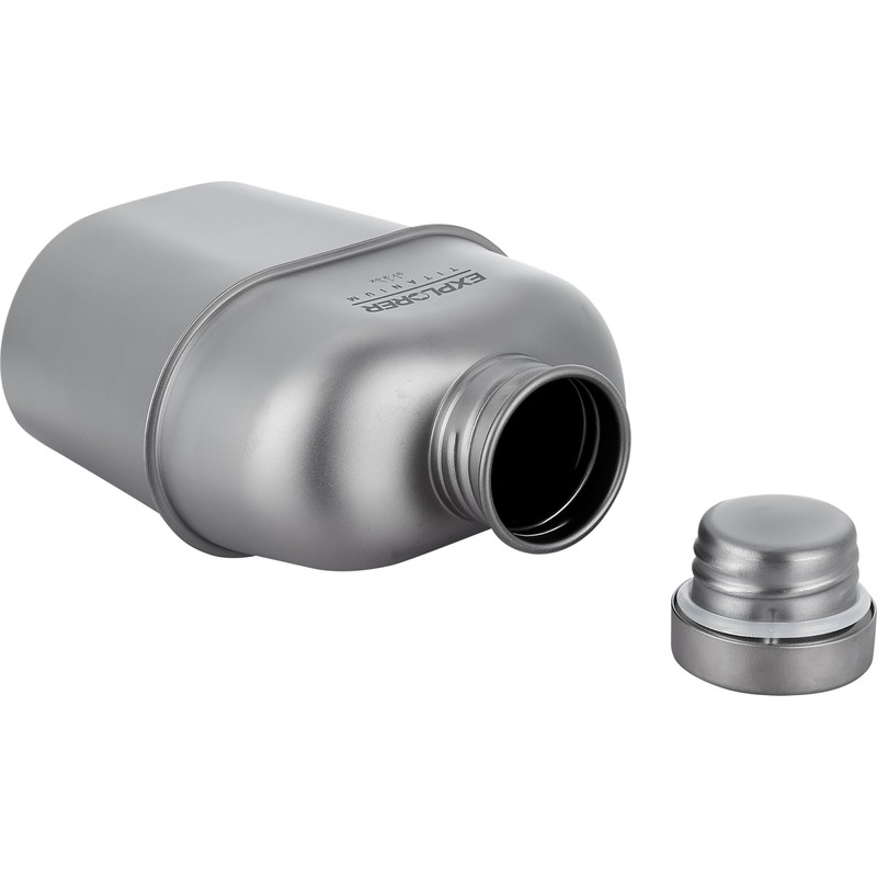 Explorer Bear Titanium Canteen Set, 1100ml + 700ml Cup with