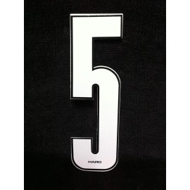 HARO Rare NOS White Black HARO Number 5 Old School BMX Plate Decal Sticker Zeronine