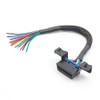YAODHAOD OBD2 16Pin weiblich zu öffnen Kabel Flecht Dash Port