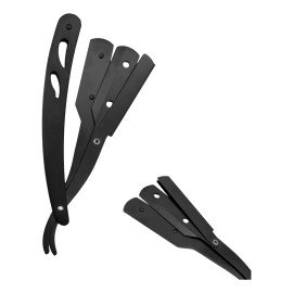 Boza Porta Navaja Barbero Acero Inox Negra Peluquero Uso Propio