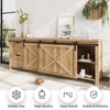 EaseLife 7 FT Mini Cabinet Bypass Sliding Barn Door Hardware