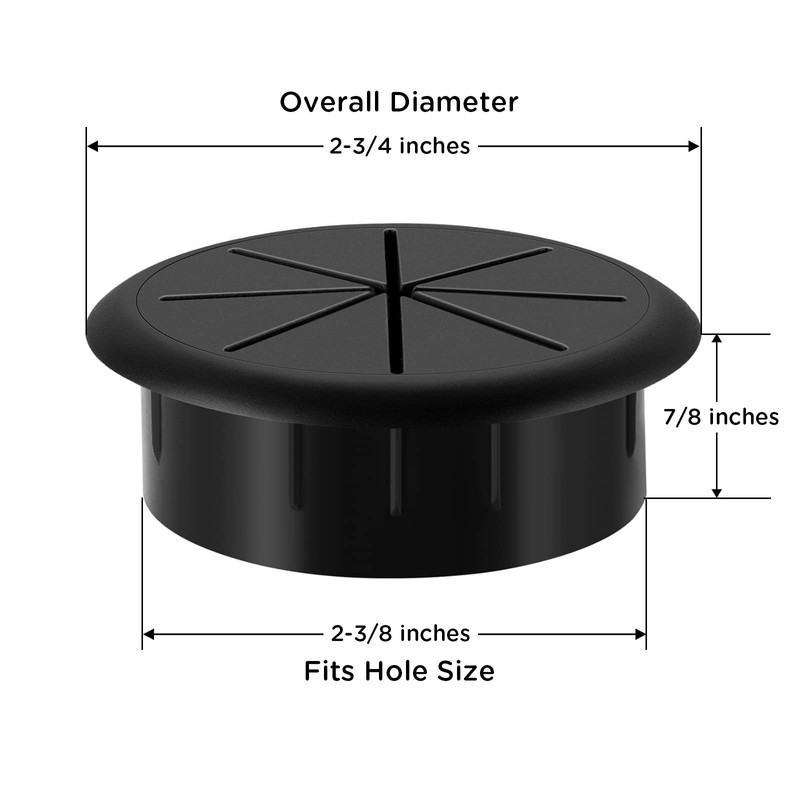 HYCC 2-3/8" - Cubierta para Agujero de Cable, Ojal de