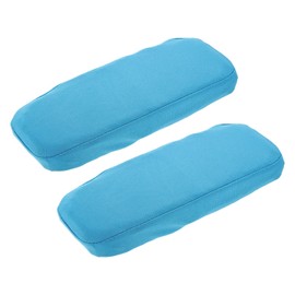 sourcing map Chair Armrest Slipcovers Covers, 22 x 7mm Polyester Removable Seat Hand Rest Protector for Office Chairs Desk Chair(Lake Blue)