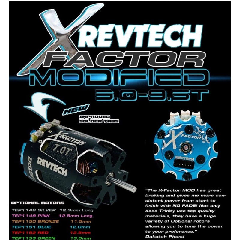 Team Trinity TRINITY Revtech 4.0 Turn Modified Brushless Sensored Motor