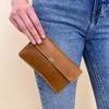 Gusti Rani Leather Wallet Purse Clutch Women's Vintage Leather Brown,