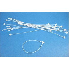 Satsonik Loop Pin Fasteners Snap Lock Pins Multiple Colors and Sizes (7" Clear-1000 Pcs)