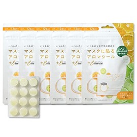Plus Essence Mask Aroma Stickers, Orange & Lime Scent, Set of 6
