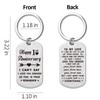 First Anniversary Keychain Gifts for Couple Husband Wife 1 Year