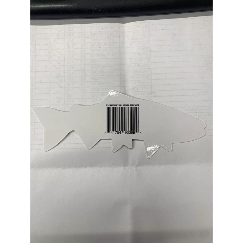 Casey Underwood Chinook Salmon Decal Sticker 5.5”