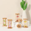 PATIKIL 5 Minutes Sand Timer, 2 Pcs Wooden Sand Watch
