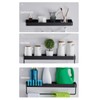 Shower Caddy Space Aluminum Rustproof Smoothing Simple Black Sturdy Bathroom